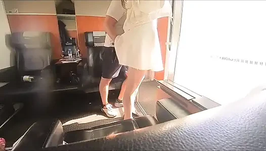 Caught fucking on the train. OMG - Public train