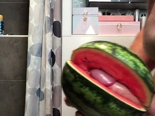 Een watermeloen neuken