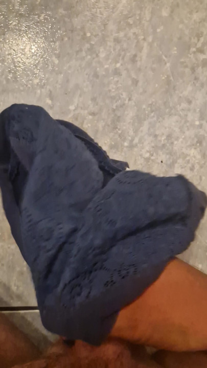 Playing with panties from my mother-in-law