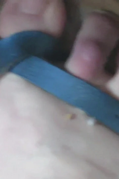 Revving Close up of my sandaled feet while I push the gas and break pedals !