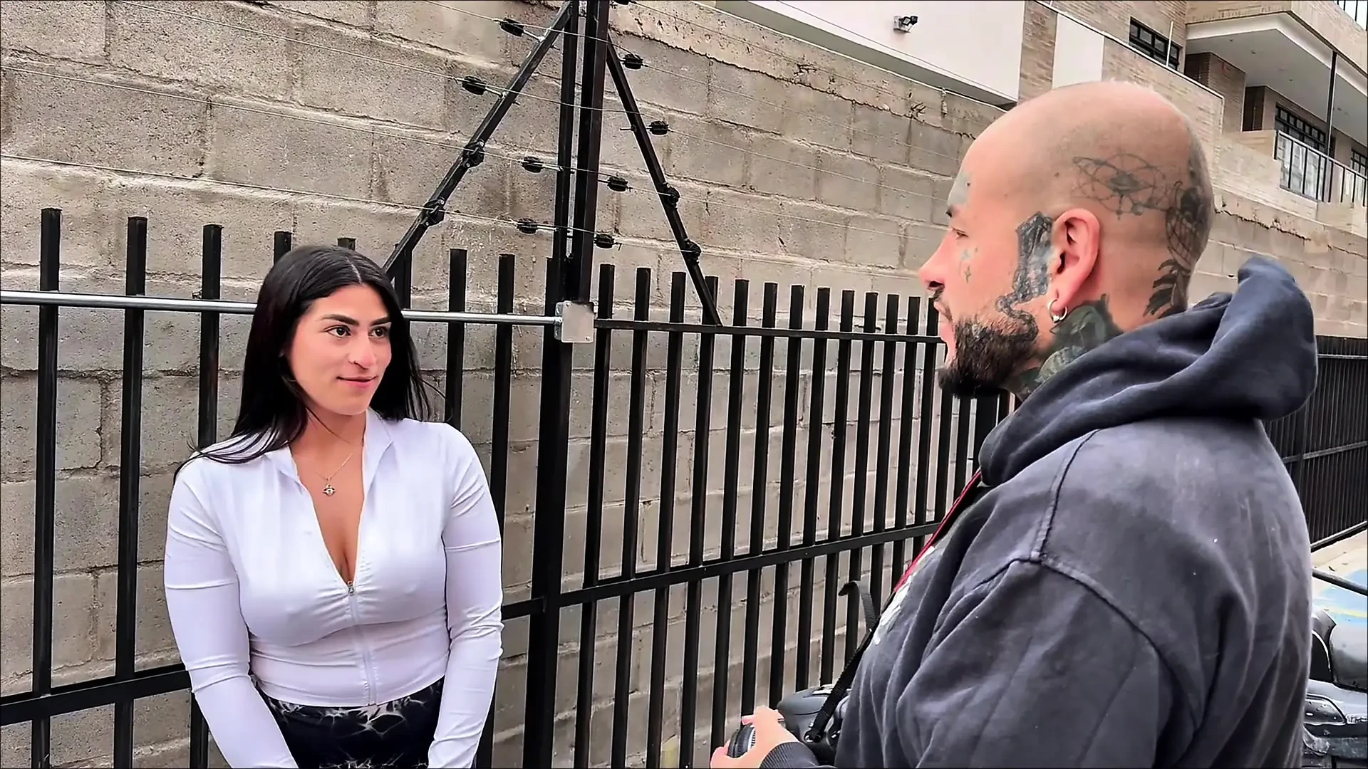 Photo session with my neighbor gets out of control and I end up eating her tight pussy