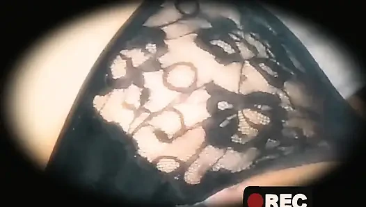 Step son fucks step mom asian in black panties