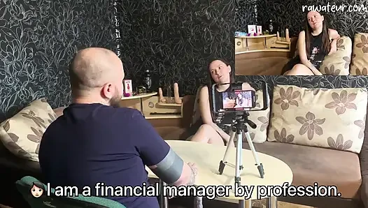 Russian Casting Couch Audition: Naughty Amateur Babe Gets Creampied with Buttplug Play!