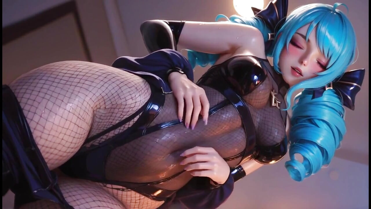 AI Waifus trong bộ đồ bơi nóng bỏng sáng bóng tạo dáng gợi cảm sfw tổng hợp