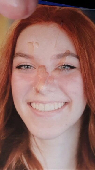 Cumtribute beautiful smiling redhead