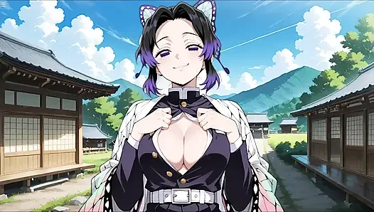 Hentai Hustle - Fucking Shinobu's Tight Ass from Demon Slayer