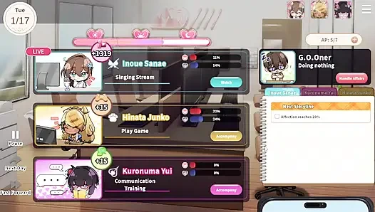 1 V-Lover Playthrough. Lovely Women And Nice Art Style.