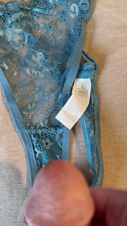 Cum on wife’s panties 60