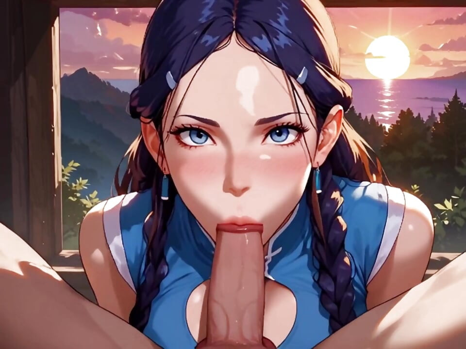 Anime-AI: Das Reinigungsmädchen, sie sieht meinen Schwanz und kann nicht widerstehen.
