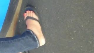 sexy brunette feet