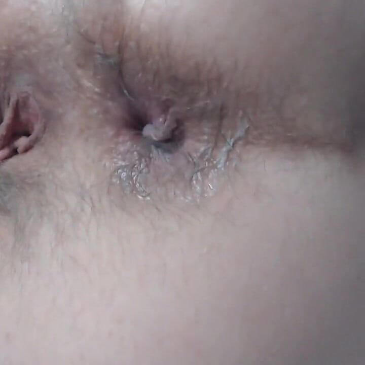 Hairy Asshole Fingered Close up