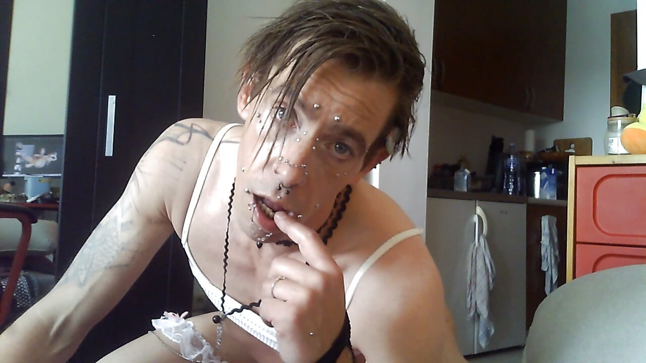 Amateur Pierced Femboy Solo Play