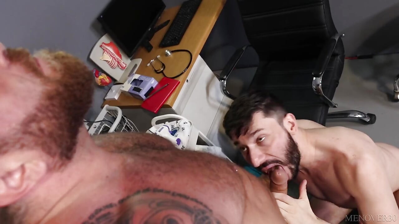 Men Over 30 - Doctor Fixes Riley Mitchel's Throat Problem with His Huge Cock