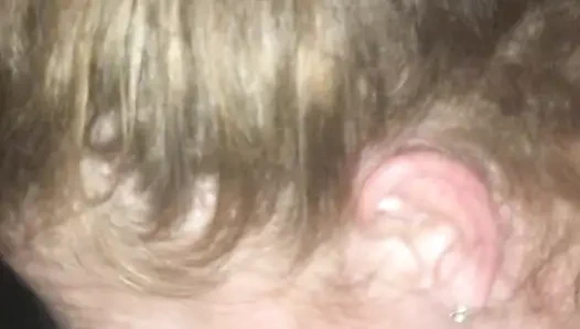 Redhead stepdaughter, deep throat's daddy's cock and swallows his load