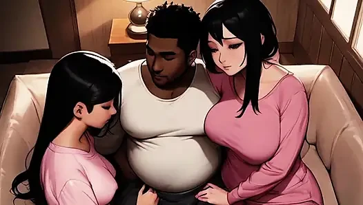 Üvey anne üvey babasını üvey kızını sikerken yakalıyor ve anlıyor