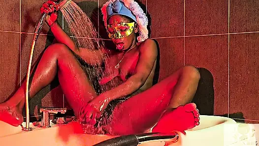 Im such a dirty lil SLUT!! AFTER rubbing my juice box till ORGASM, its bathtime!!!