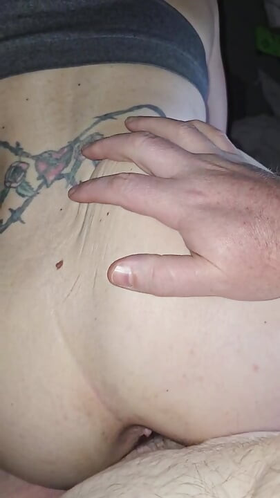 Daddy rubbing his cock on my pussy
