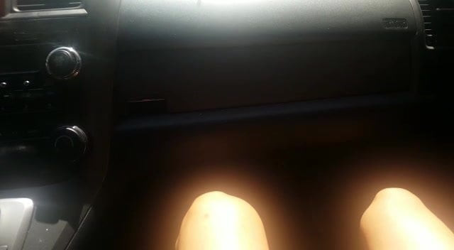 I fired in the car...