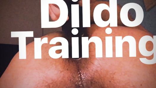 Dildo Training, big one's brown ass