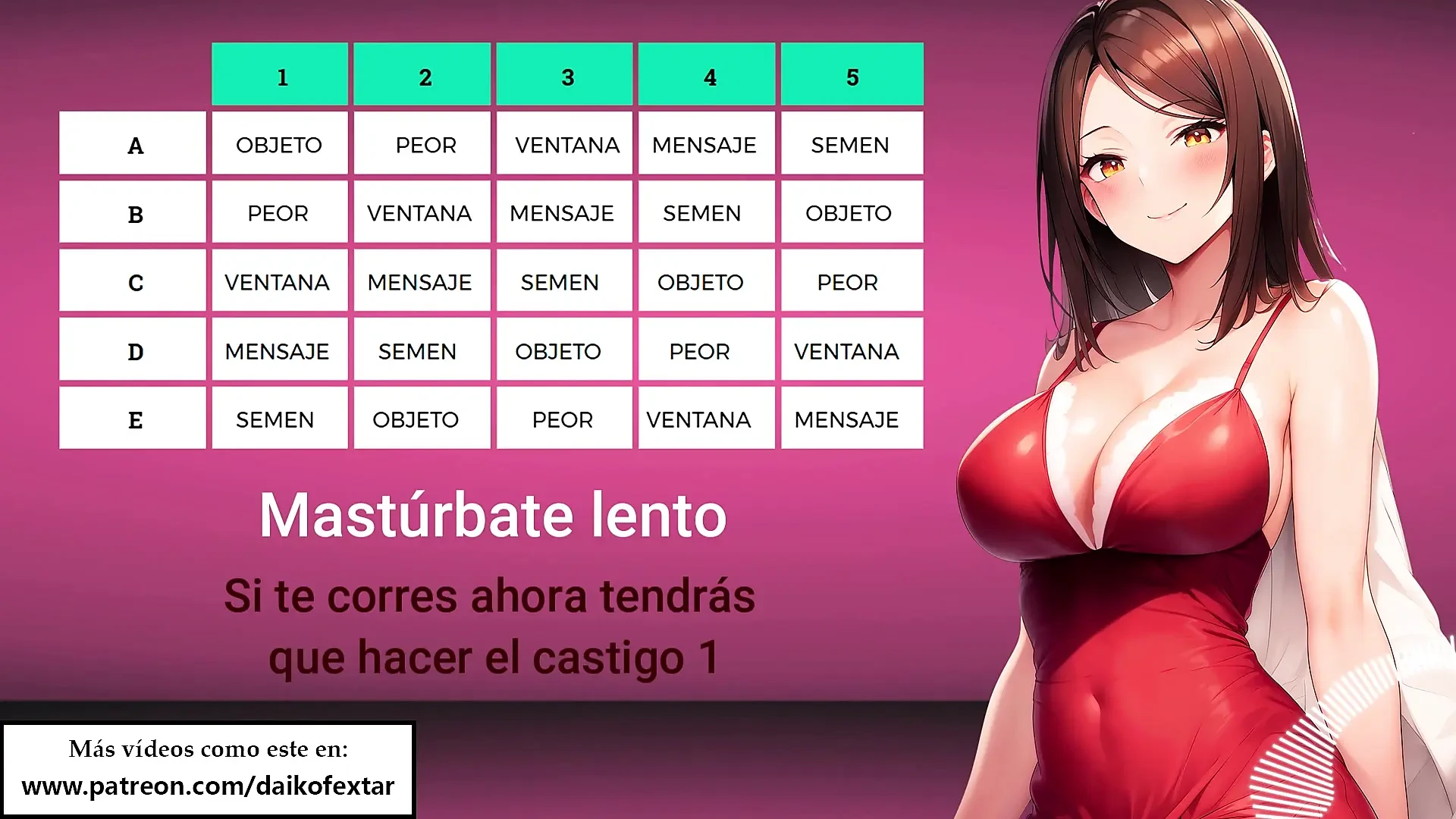 Don’t when she asks you to! If you do you will be punished. – JOI Spanish voice. ASMR role.