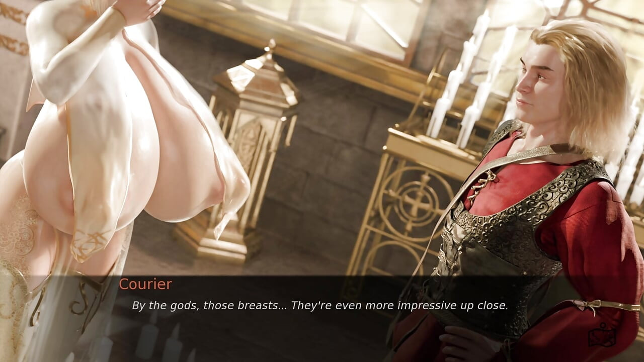Huge Titted Priestess Fucked by a Giant Cock