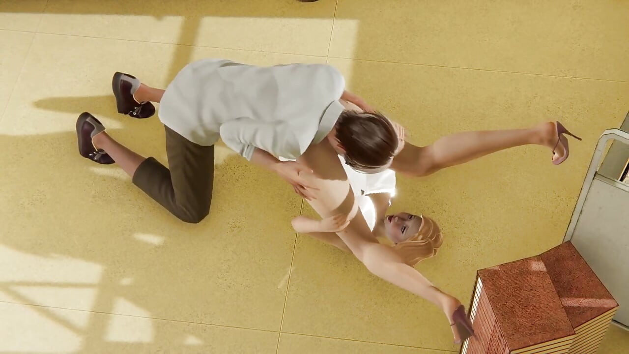 Licking Pussy of a Young Library Worker Before the Worktime Start