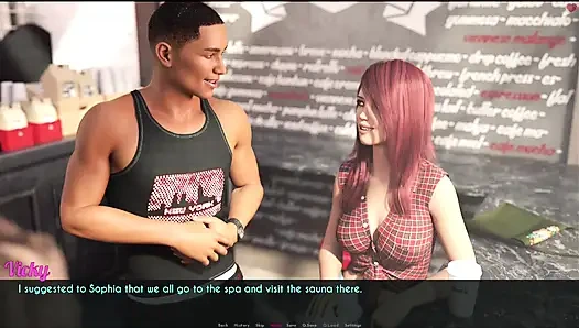 AWAM # 14 - Dylan sah, wie die yoga-damen duschen und masturbieren... Sophia und Liam hatten sex.