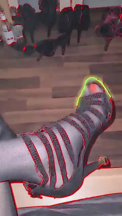 High Heels Nylon Feet