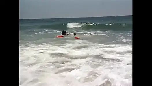 Sexy blonde girl hardly fucked outdoor on a boat