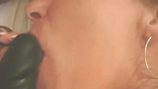 Swemature on the ferry Cinderella, playing with dildos, getting double, cock in anal and dildo in pussy, sucking my black dildo.