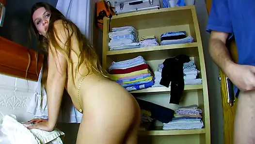 Red hair girl ass fucking ass fingering...cum in mouth