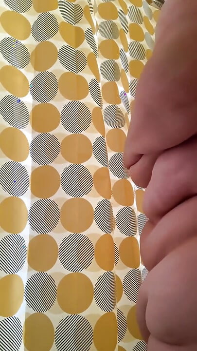 SSBBW Striptease in Bathroom Shower Masturbation