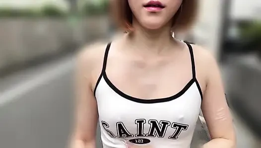 Part 4 [No Bra Vlog] I tried to make him cum with just his mouth. Vol.1