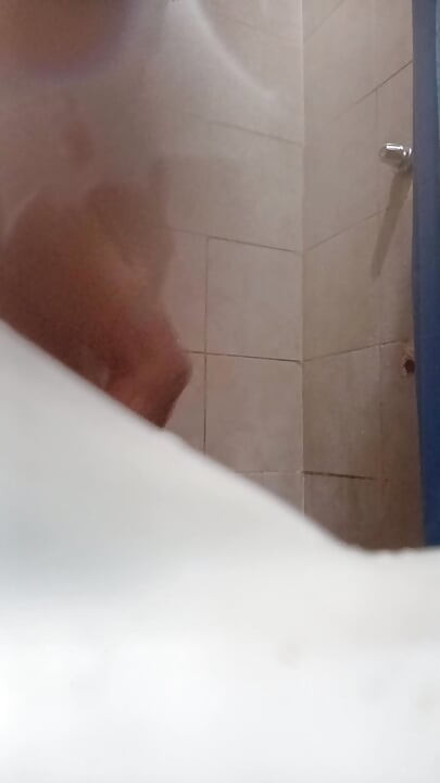 Showering in someone else's house