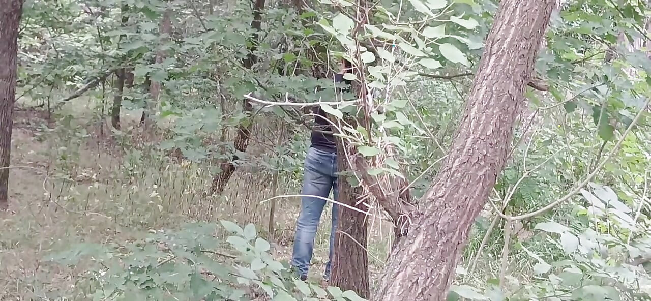 Our Third Girlfriend Keeps Watch in the Park so No One Catches Us Having Sex
