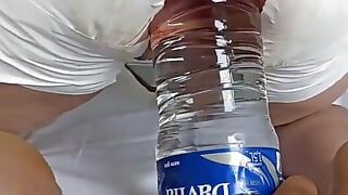 Fucking my ass with a 1L bottle