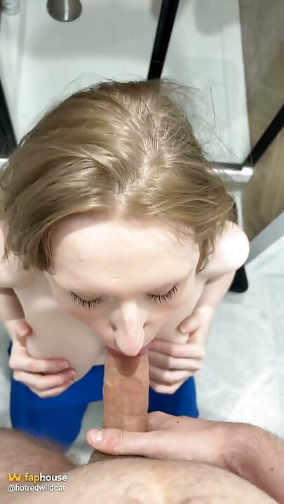 Blowjob med ansikts cumshot