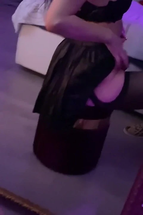 Nymphomaniac in a Short Skirt Sucks Cock and Fucks