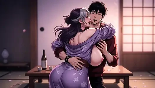 Big boobs step mom and step son