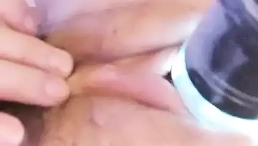 Vibrator masturbation to squirting orgasm