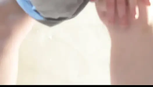 A milf does renovations without panties 1