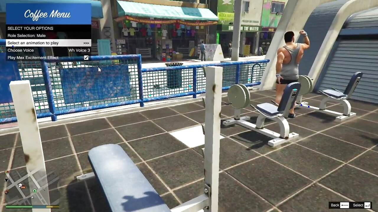Tracey have sex with her Sugar daddy Trevor in outdoor beach gym