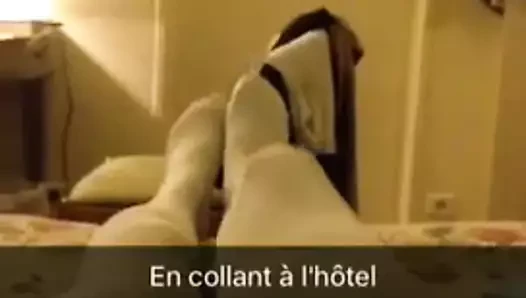 Opaque white pantyhose