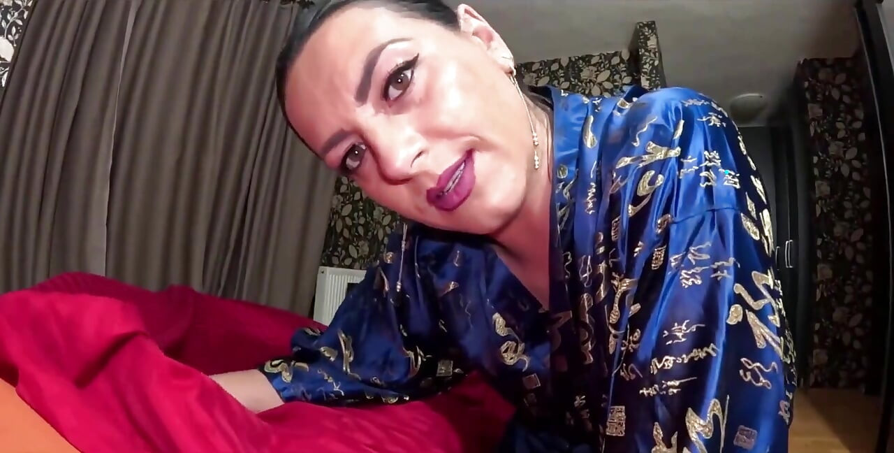 Slutty Geisha Fantasy Deep Throat, Satin Tease and Cum Play