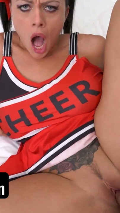 Perv Mom - Busty Stepmom In Cheerleading Costume Gets Her Big Boobs Covered In Her Stepson's Cum | Clip 2