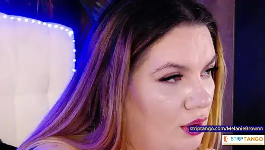 Big round boobs watch her now and Edge and beg do not cum