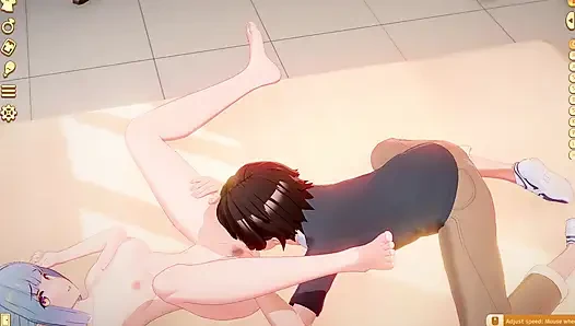 Cewek sange ini lagi asik gameplay sama pacarnya sendirian di kamar
