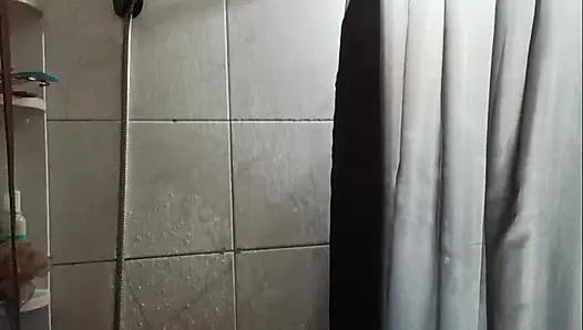 Milf taking a shower