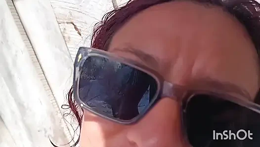 Almost caught anal fucking at the beach