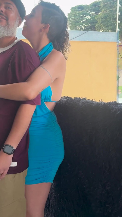 Strangers Making Out on a Balcony During the Party